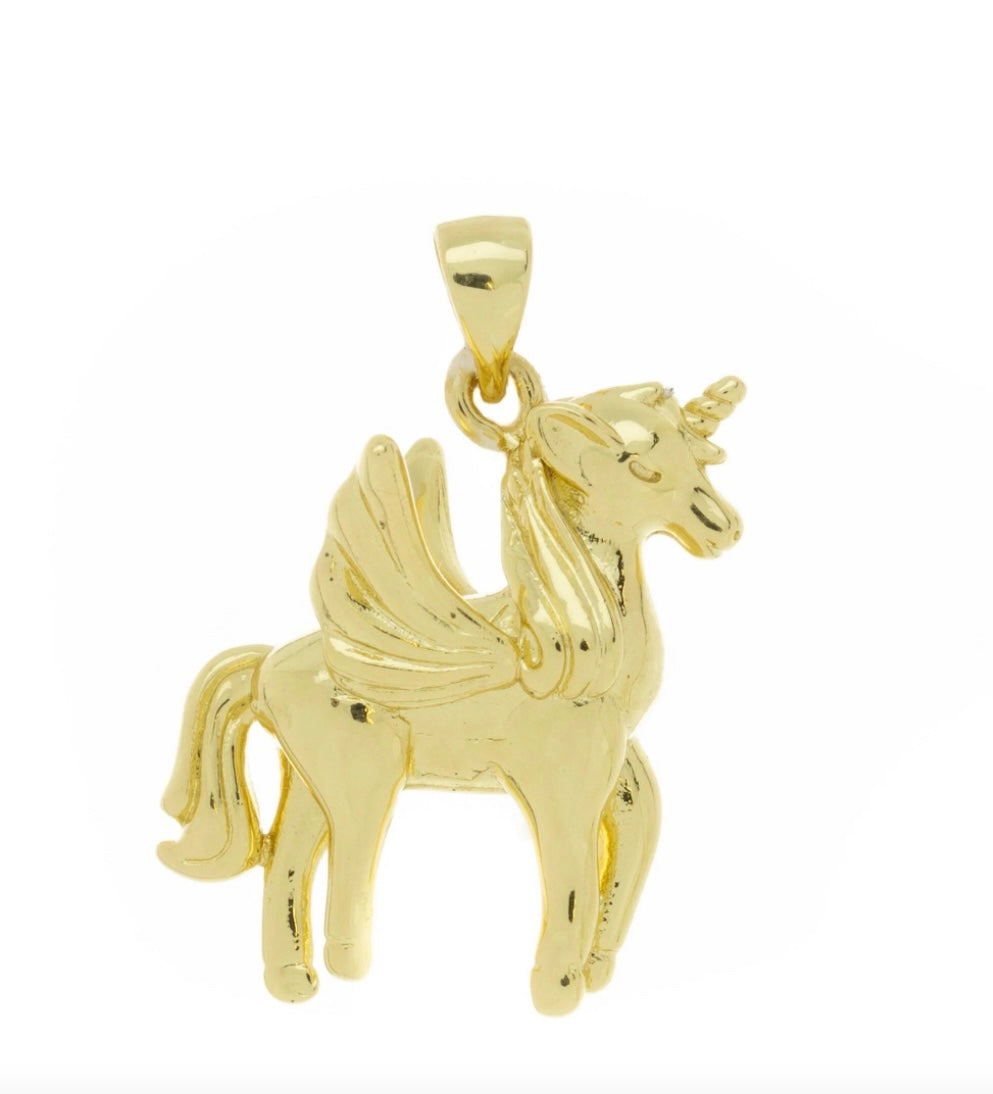 14k gold Unicorn popular Charm