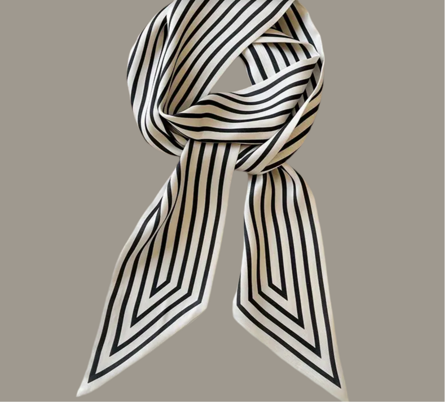 Striped Ribbon Scarf