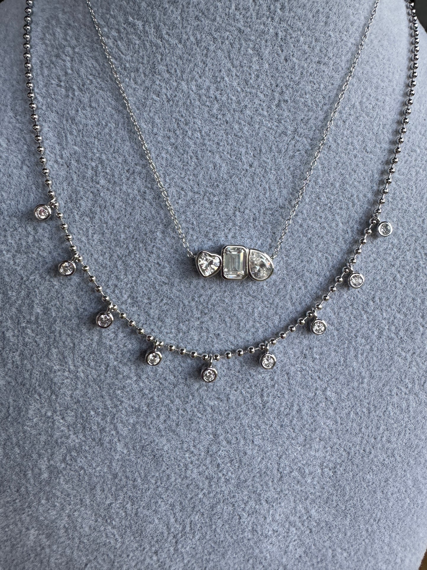 Multi Bezel Necklace