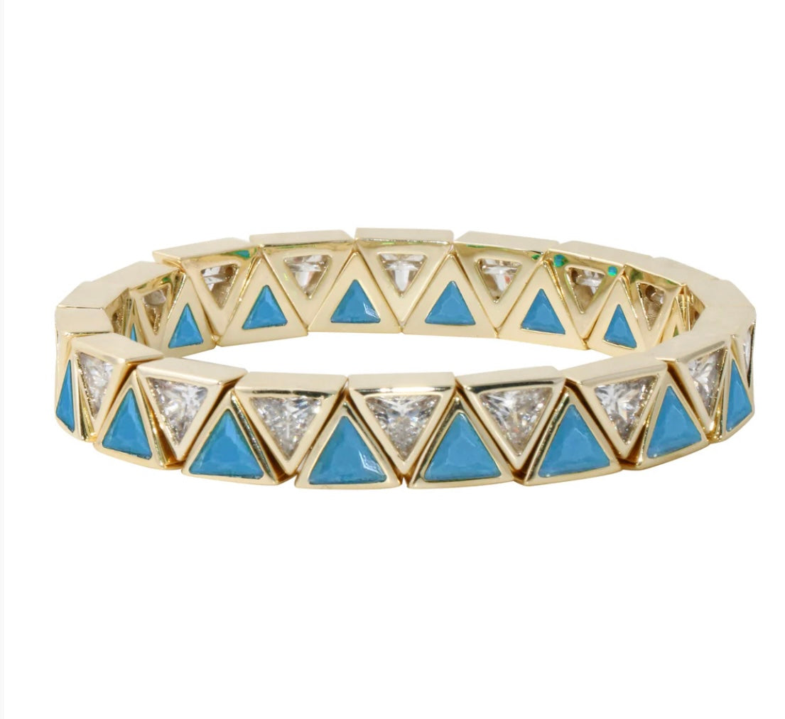 Triangle Stone Stretch Bracelet