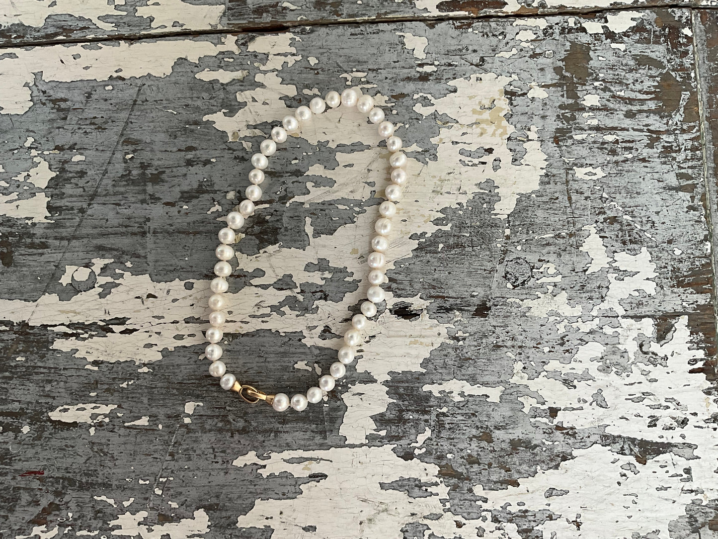 Hand Knotted Pearl Necklace