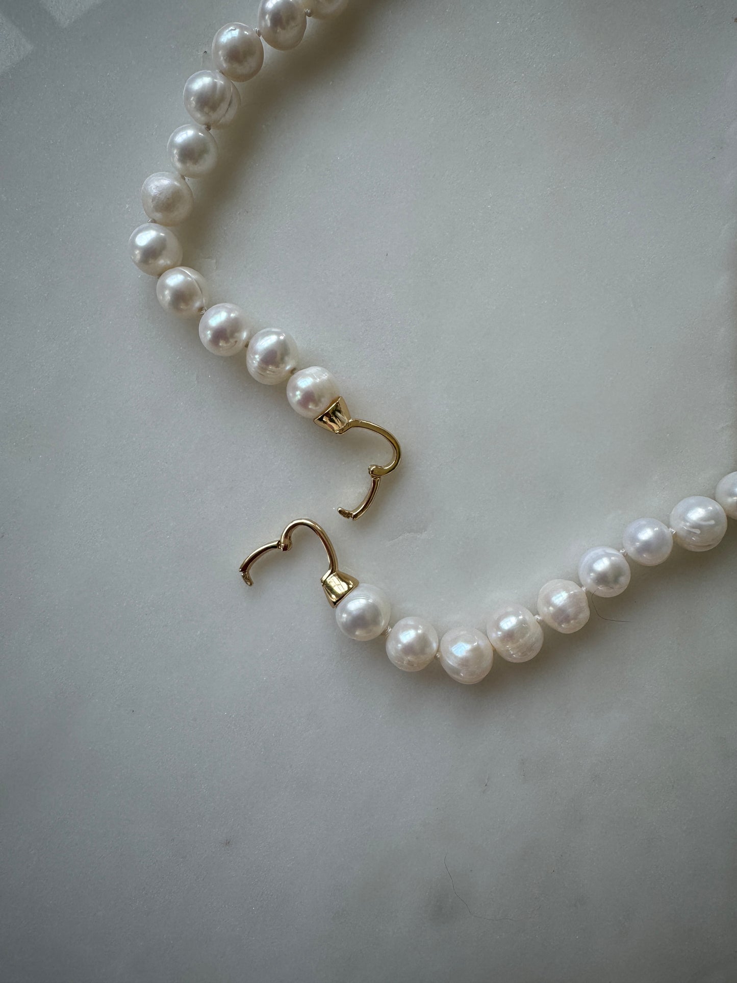 Hand Knotted Pearl Necklace