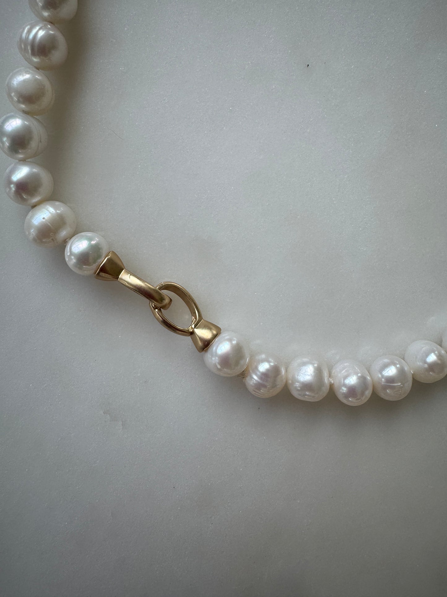 Hand Knotted Pearl Necklace