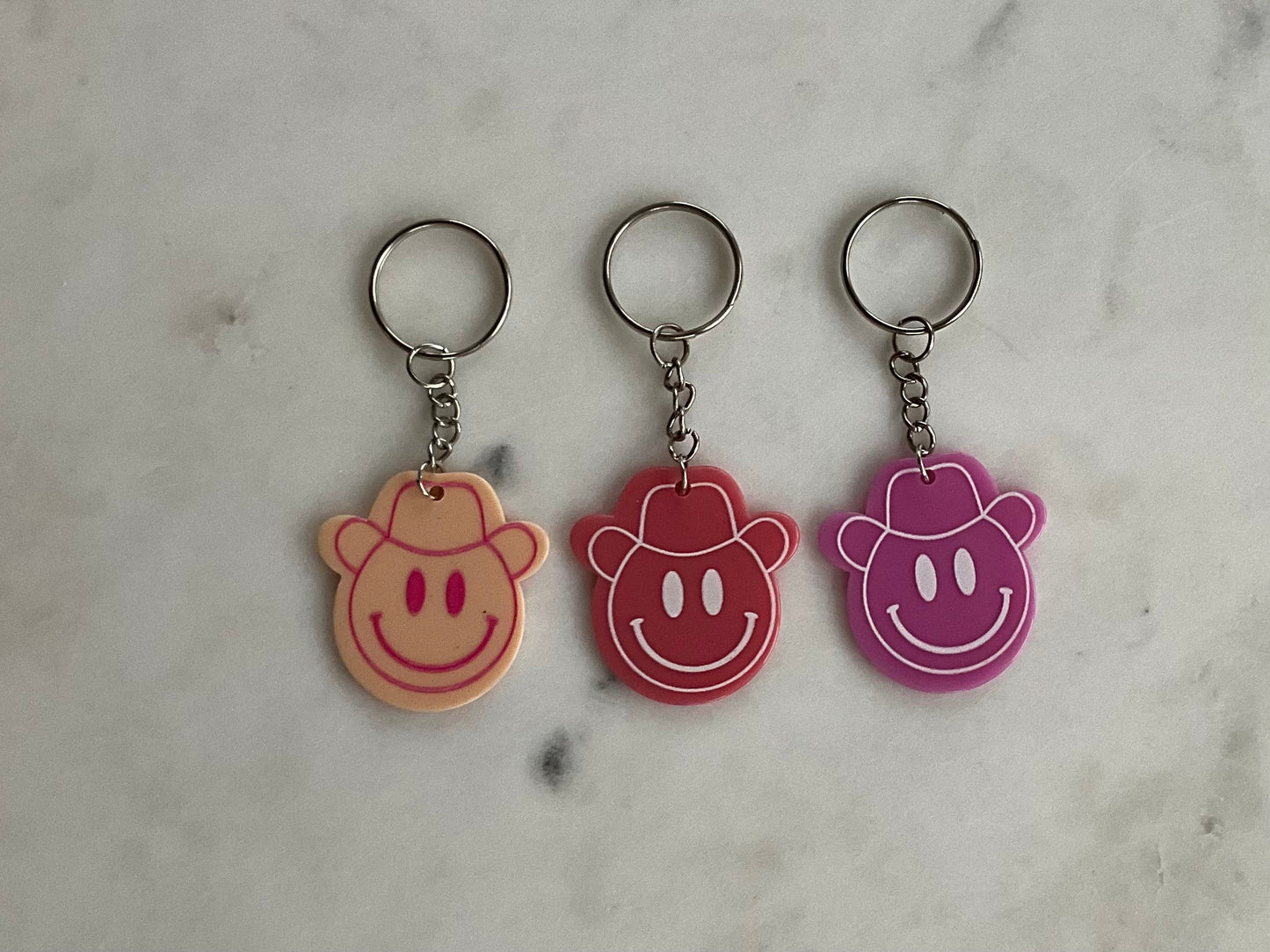 Happy Cowboy Keychains