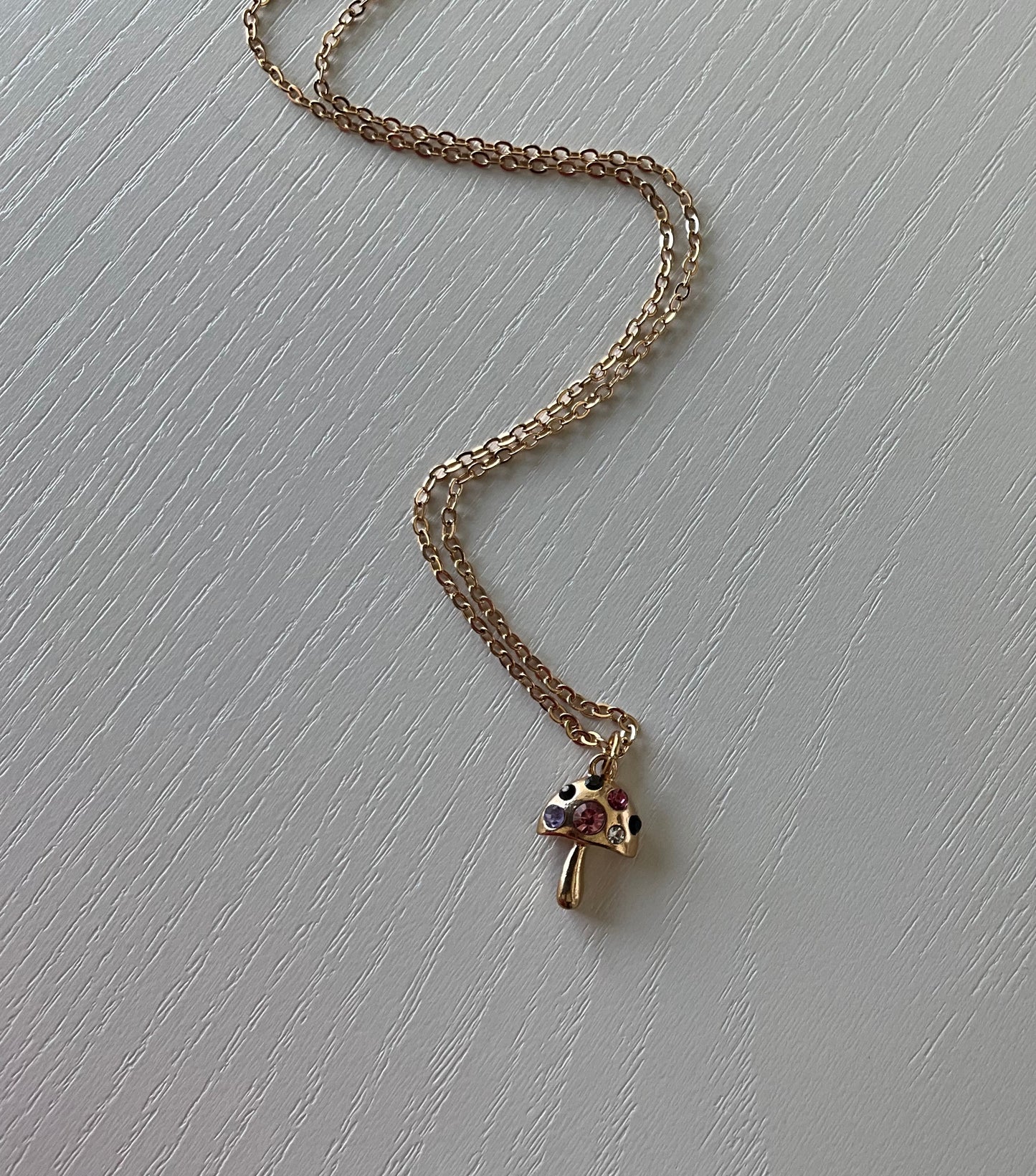 Make A Wish Mushroom Necklace