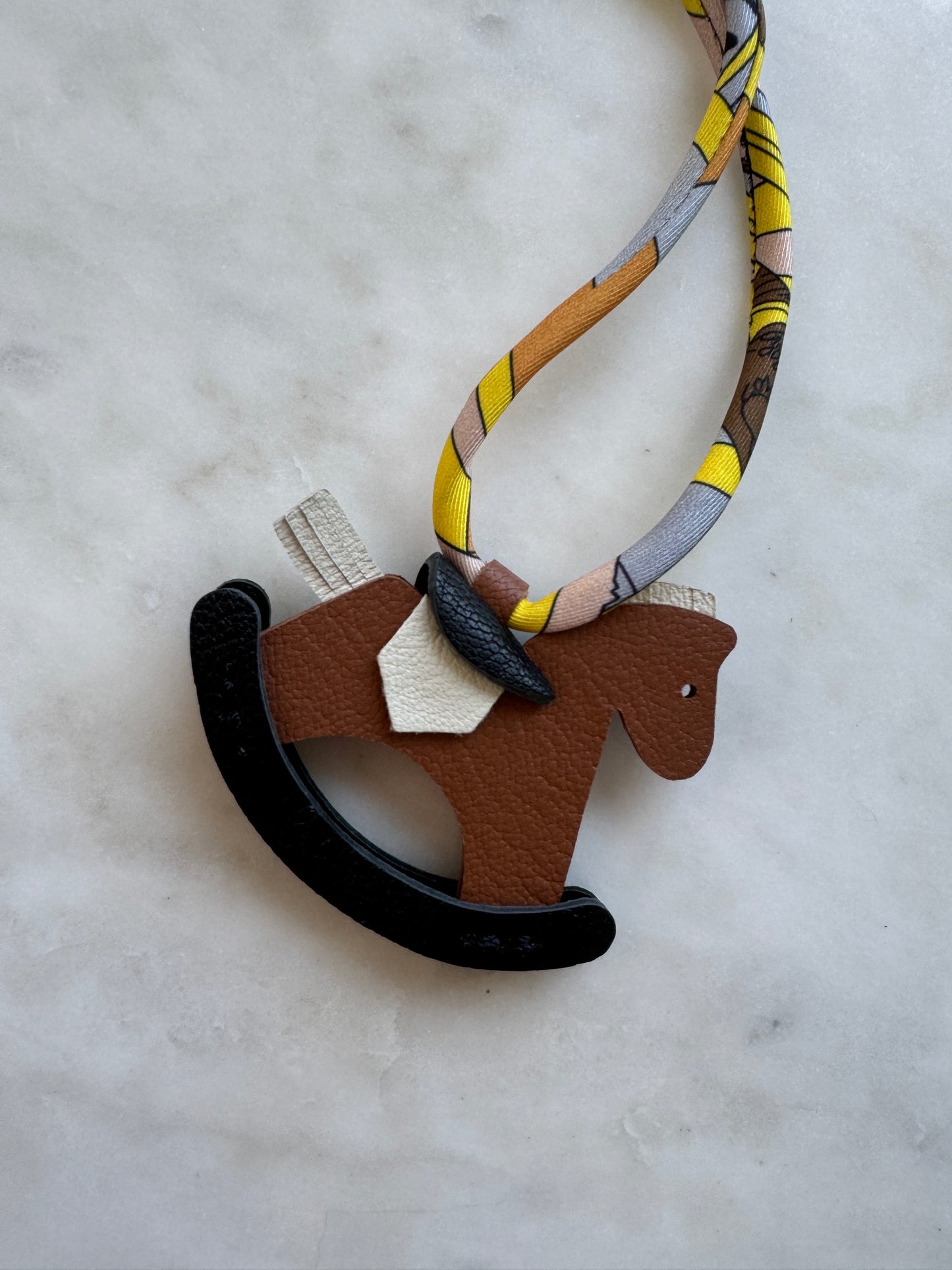 Leather Rocking Horse Bag Charm