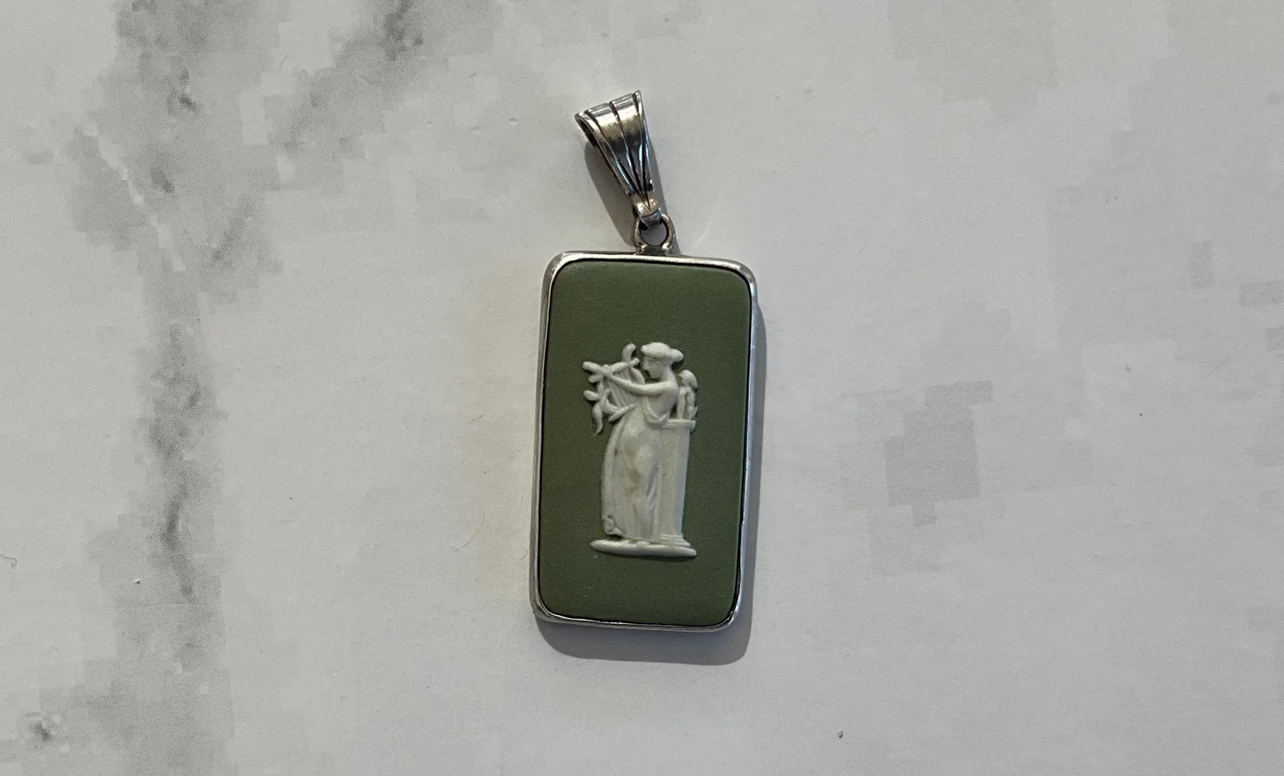 Vintage Wedgewood Sterling Jasperware Aphrodite with Harp Charm (1968)